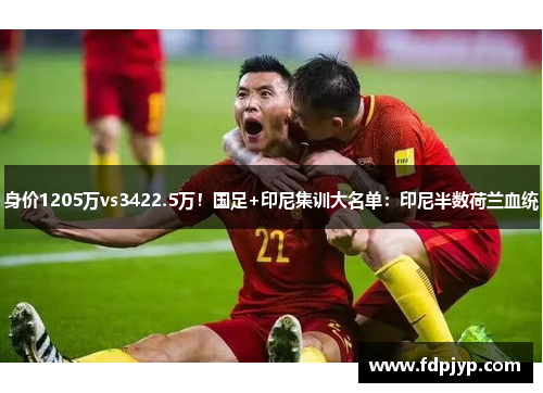 身价1205万vs3422.5万！国足+印尼集训大名单：印尼半数荷兰血统